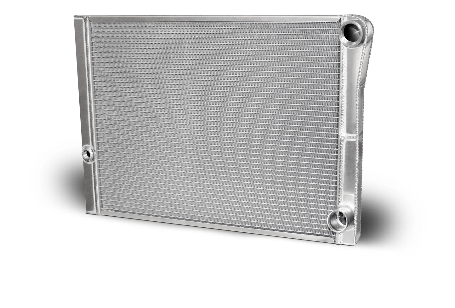 Double Pass Radiator Chevy 27.5 X 19 X 1.50 Core, Universal 20 AN Female Inlet with No Filler Neck