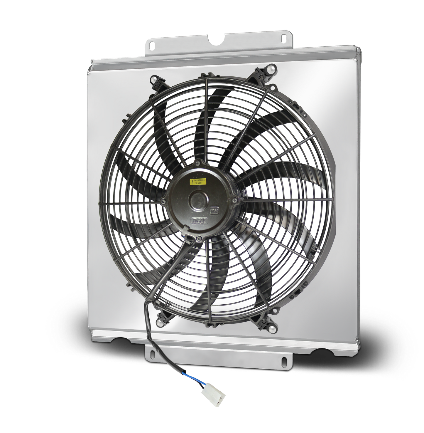 Aluminum Shroud and 14 Inch Fan - fits 80108NR Dragster/Roadster Radiator