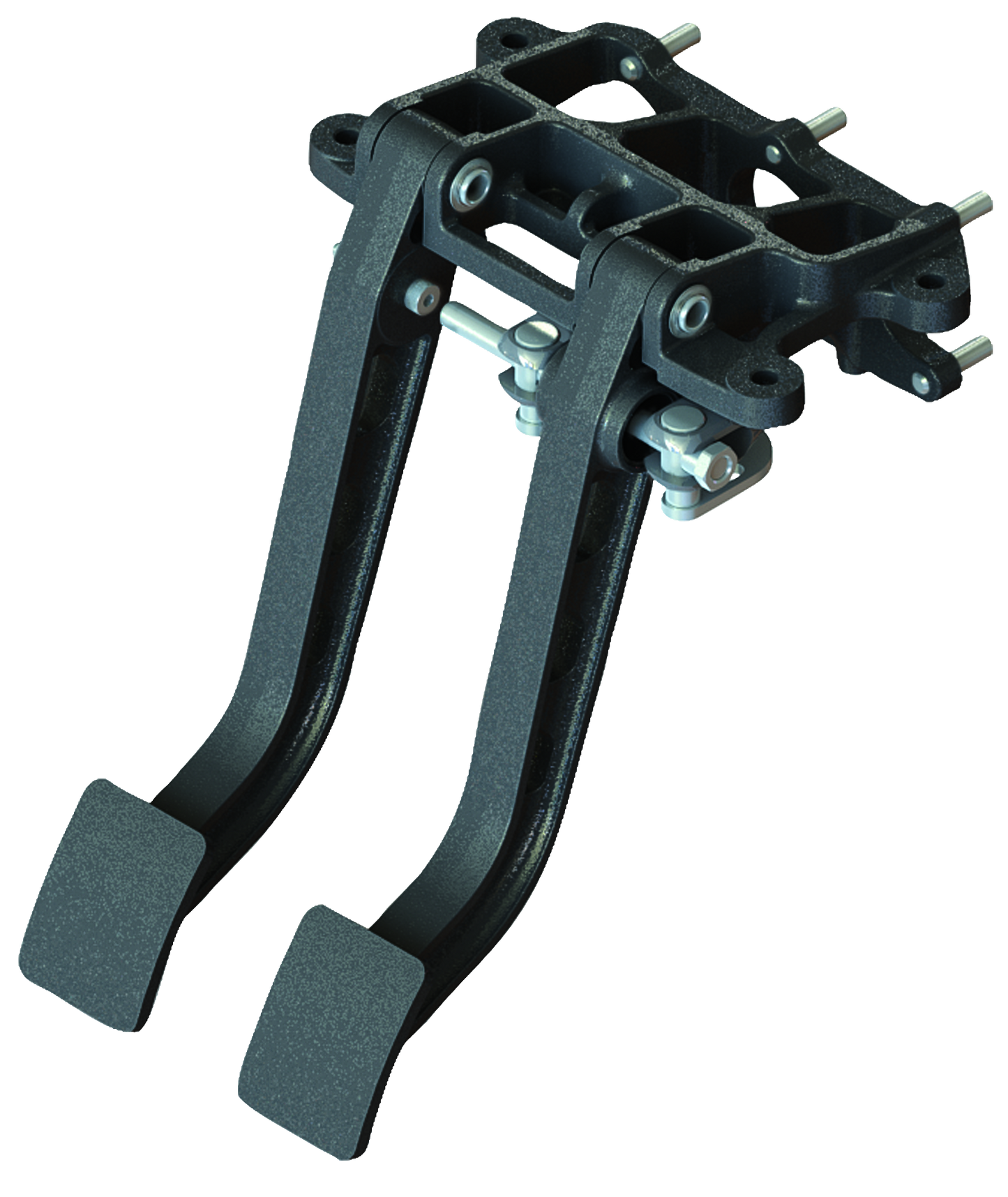 Aluminum Brake Pedal Assembly Forward Mount Swinging 6.25: 1 Ratio