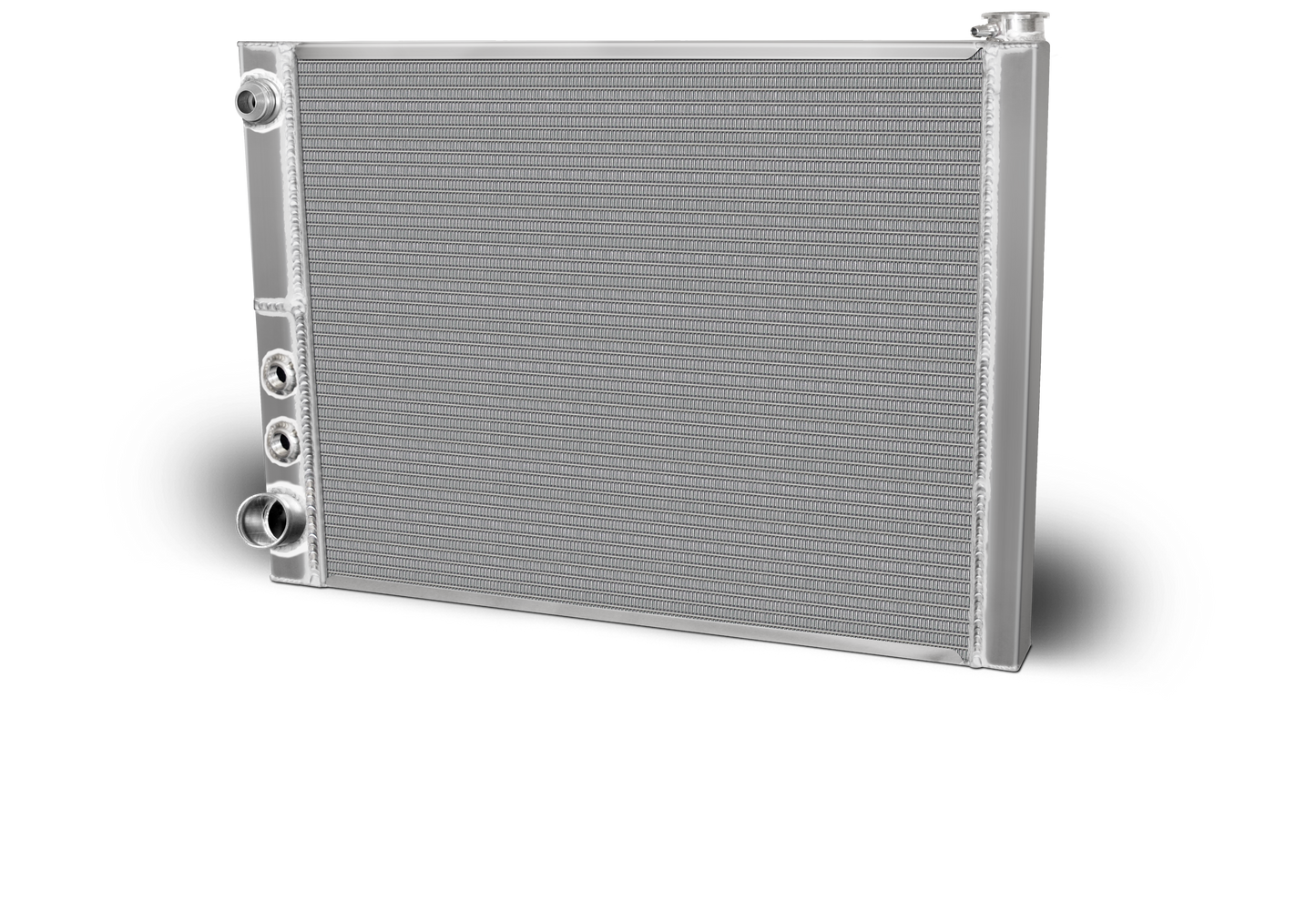 Double Pass Radiator Ford 27.5 X 19 X 1.50 Core 16 AN Male Inlet