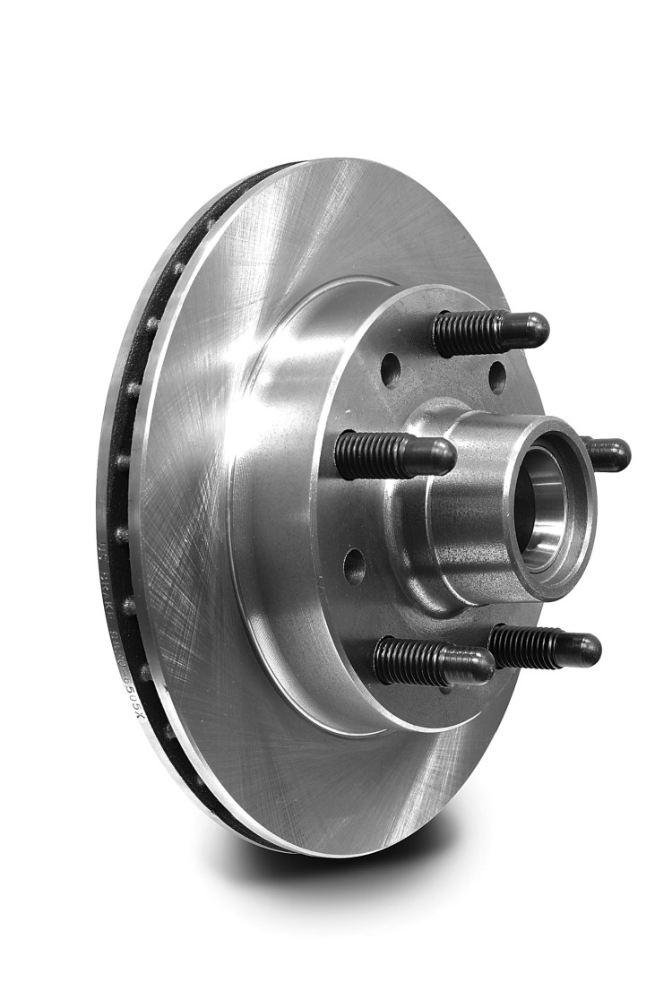 Cast Iron Brake Hub & Rotor Flat Hybrid .813 Inches Thick 10.13 Inches Diameter 5 Inch x 5 Inch Bolt Pattern - 5/8 Coarse Studs
