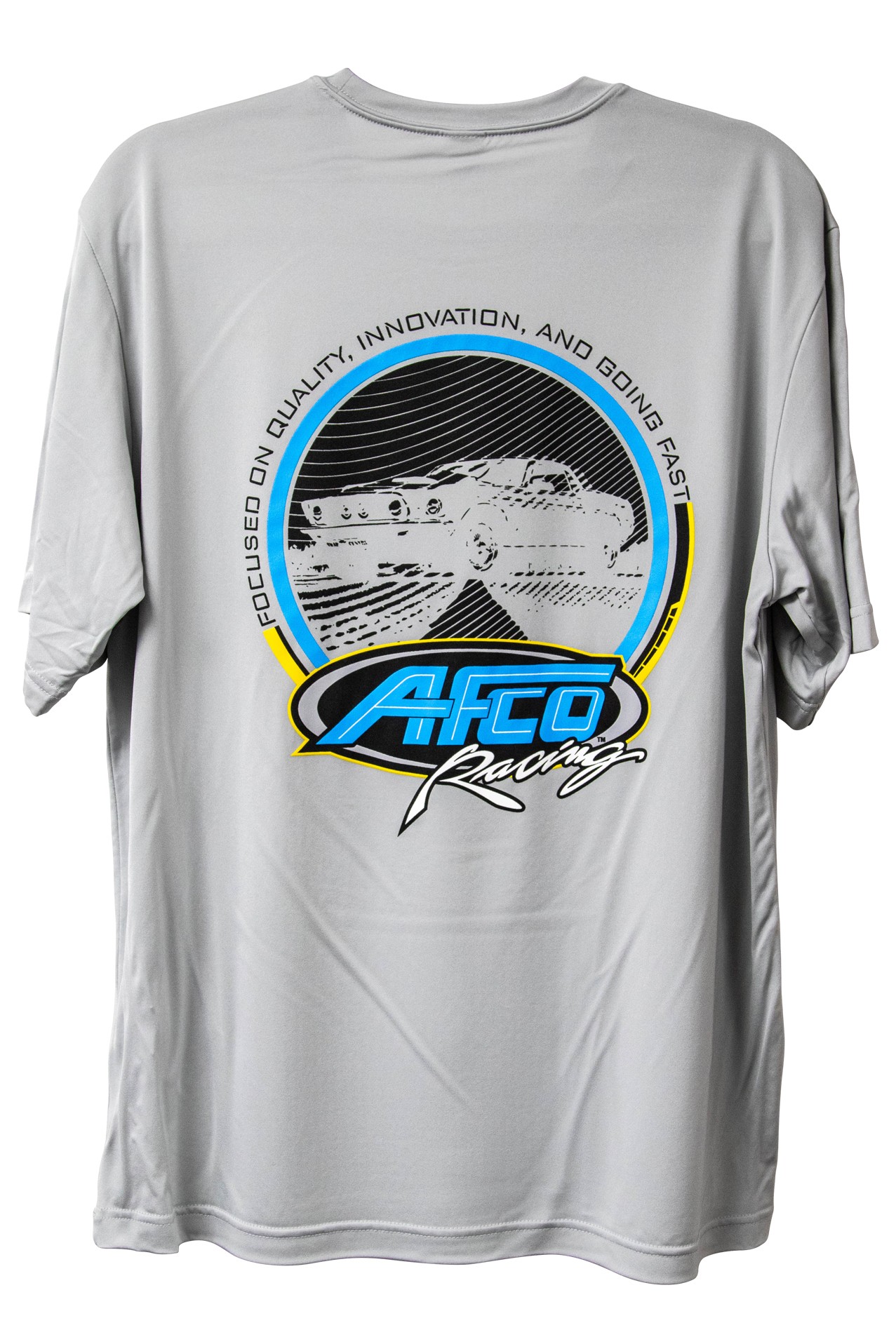 AFCO Moisture-Wicking T-Shirt - Silver, Size XXXL