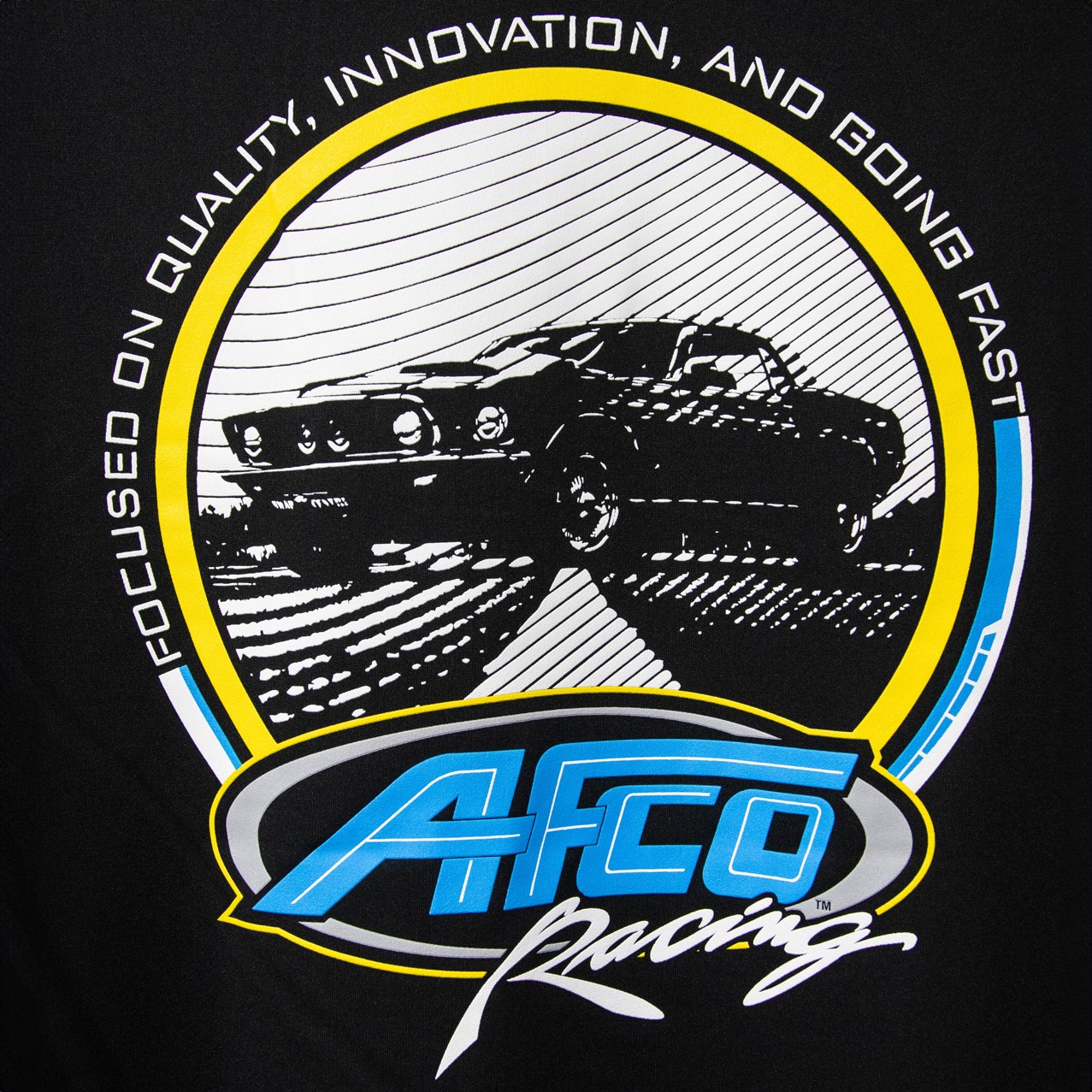 AFCO Moisture-Wicking T-Shirt - Black, Size Medium