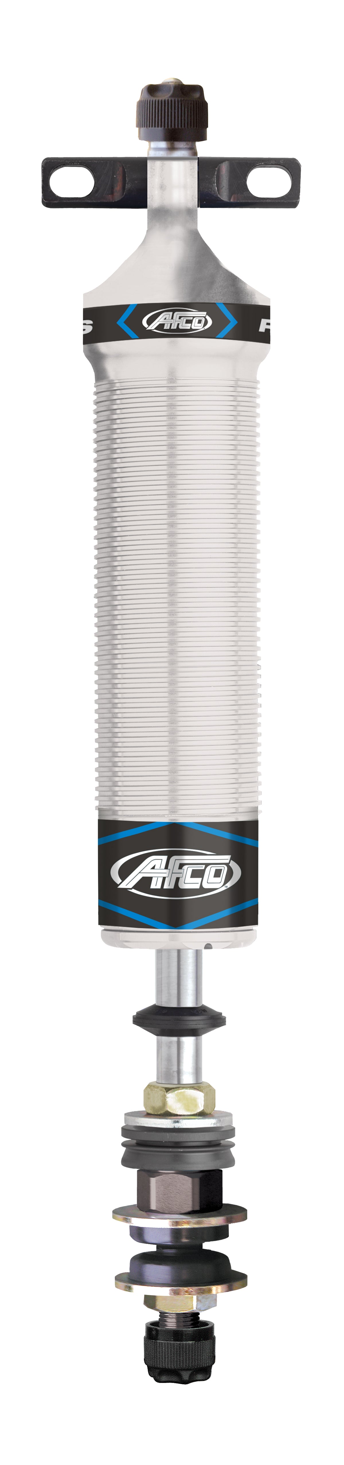 Aluminum 5 Inch Stroke Coil-over Single Adjustable GM Mid/Full-size Front Clear 5 Inch  Stroke - 11.90 Inch  Comp - 16.90 Inch  Ext