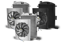 1935 Ford Car Aluminum Radiator and Shroud - Ford Engine