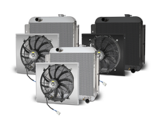 1957 Chevy Car Aluminum  Radiator and Shroud - Chevy Engine