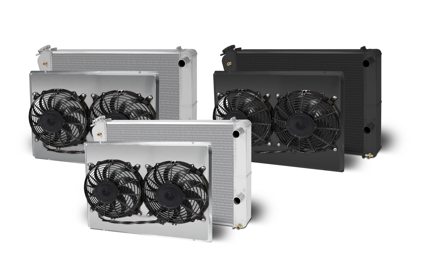 1978-81 Lemans 1978-87 Monte Carlo Lsx Double Pass Aluminum Radiator and Shroud