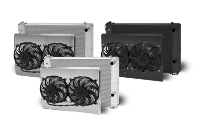 1978-81 Lemans 1978-87 Monte Carlo Lsx Double Pass Aluminum Radiator and Shroud