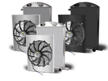 1937 Ford Car Aluminum Radiator and Shroud Series - Chevy Engine