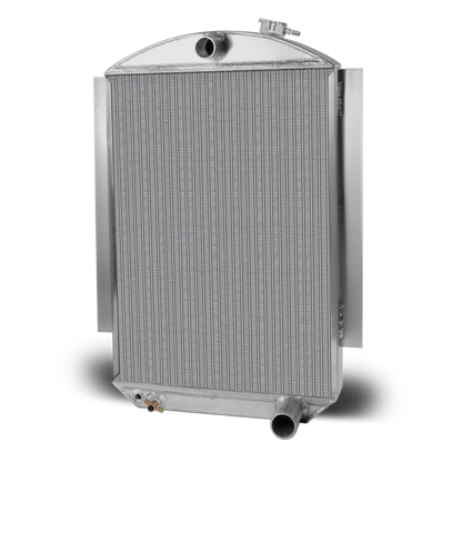 1938 Chevy Car Aluminum Radiator and Shroud - Chevy Engine