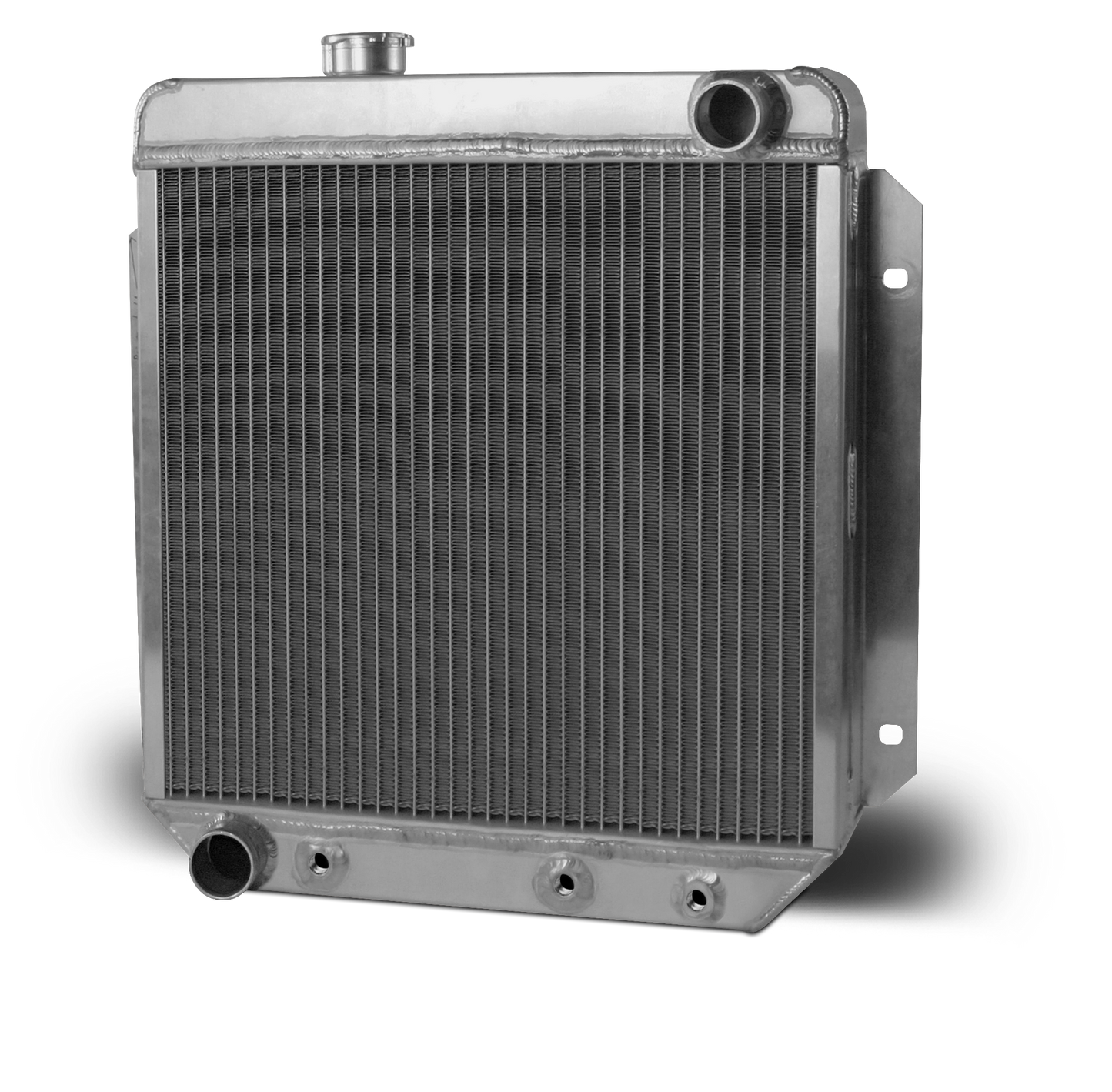 1964.5-66 Mustang Aluminum Radiator and Shroud - Driver Side