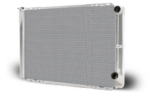 Aluminum Radiator Circle Track 28 Inch Double Pass Chevy Extra Capacity LH Filler