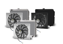 22.25 Inch x 22 Inch Mopar A, B & E Body Aluminum Radiator and Shroud