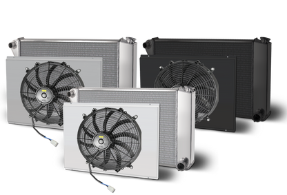 1968-77 Chevelle Chevy Crossflow Aluminum Radiator and Shroud