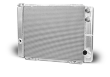 Aluminum Radiator Circle Track/Late Model  27.5 Inch Double Pass Chevy Two Male 16AN Inlets