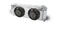 Aluminum Satin  Heat Exchanger with dual fans  1999-04 Ford Lightning/F150    Double Pass  (L - 26-3/8”) X (W - 5-3/8”) X (H - 8-7/8”)