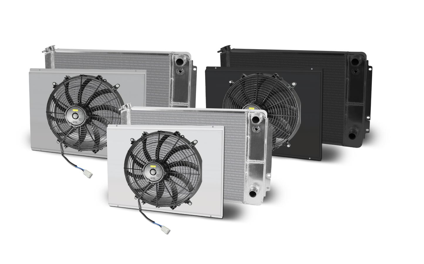 1966-67 Chevelle Lsx Double Pass Crossflow Aluminum Radiator and Shroud