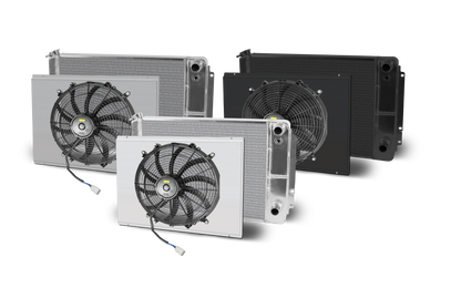 1966-67 Chevelle Lsx Double Pass Crossflow Aluminum Radiator and Shroud