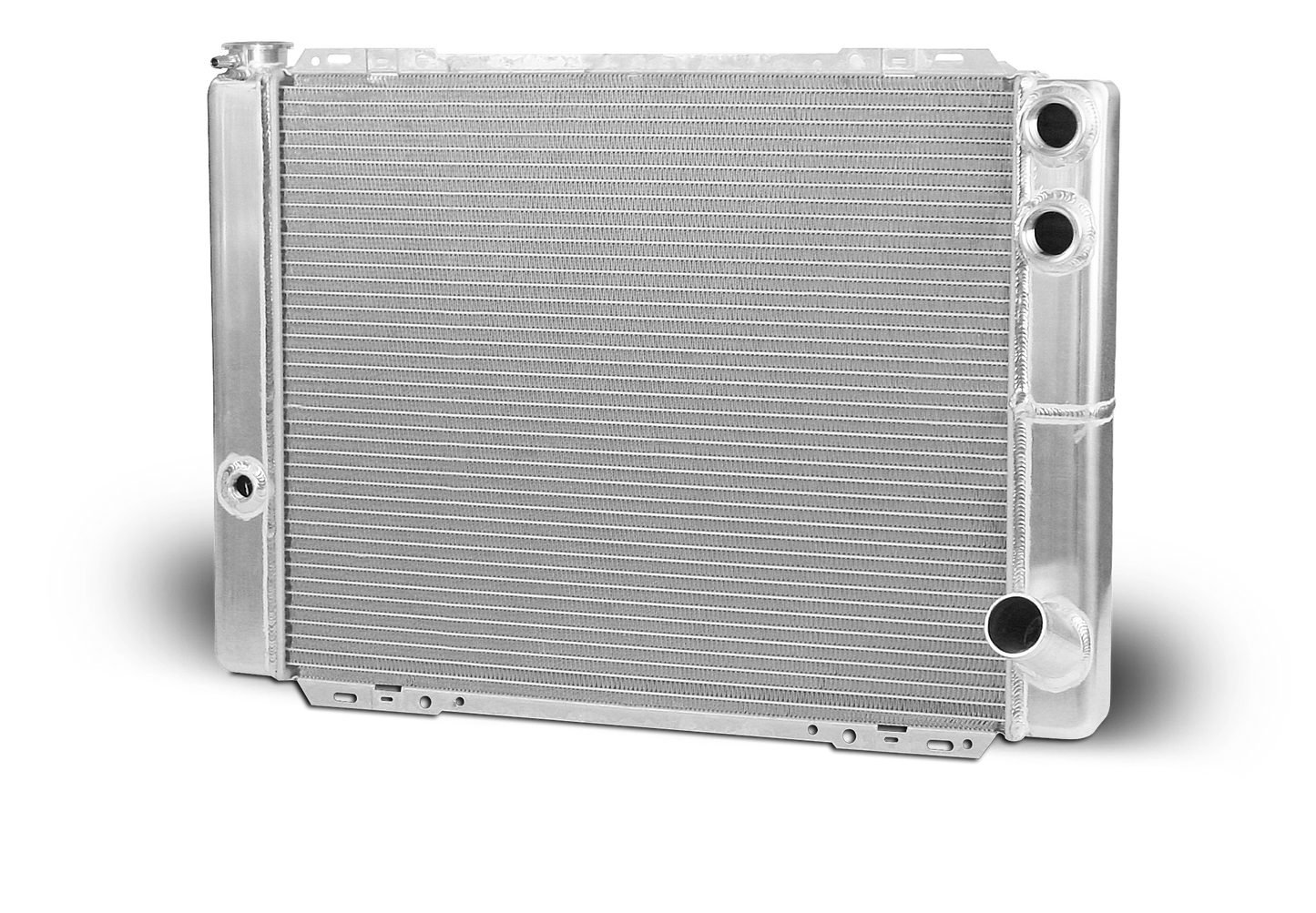 Aluminum Radiator Circle Track/Late Model  27.5 Inch Double Pass Chevy Two 16AN Inlets