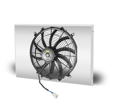 1966-67 Chevelle Lsx Double Pass Crossflow Aluminum Radiator and Shroud