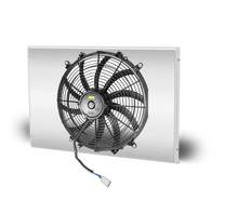 1964.5-66 Mustang Aluminum Radiator and Shroud - Driver Side