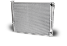 Double Pass Radiator Chevy 27.5 X 19 X 1.50 Core, Universal 20 AN Female Inlet with 1/2 bung