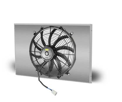 1964.5-66 Mustang Aluminum Radiator and Shroud - Driver Side