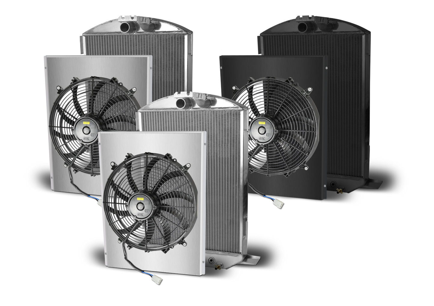 1932 Ford Car Aluminum Radiator and Shroud - Ford Engine